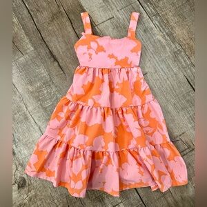 Social Standard by Sanctuary Toddler Girls Tiered Tie-Back Dress 2T Melon Floral